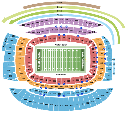 Soldier Field Chicago Bears Seating Chart